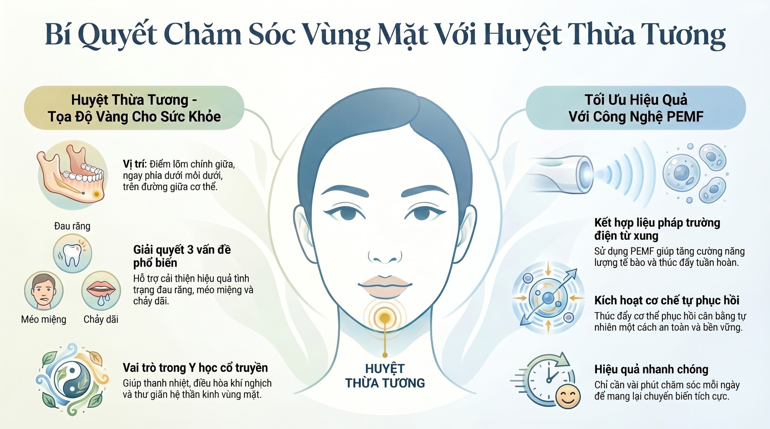 ARCTORUS PYRAMID: HUYỆT THỪA TƯƠNG VÀ CÔNG NGHỆ PEMF - CƠ CHẾ ĐIỀU HÒA KHÍ HUYẾT VÀ GIẢI ÁP CƠ VÙNG MẶT DƯỚI