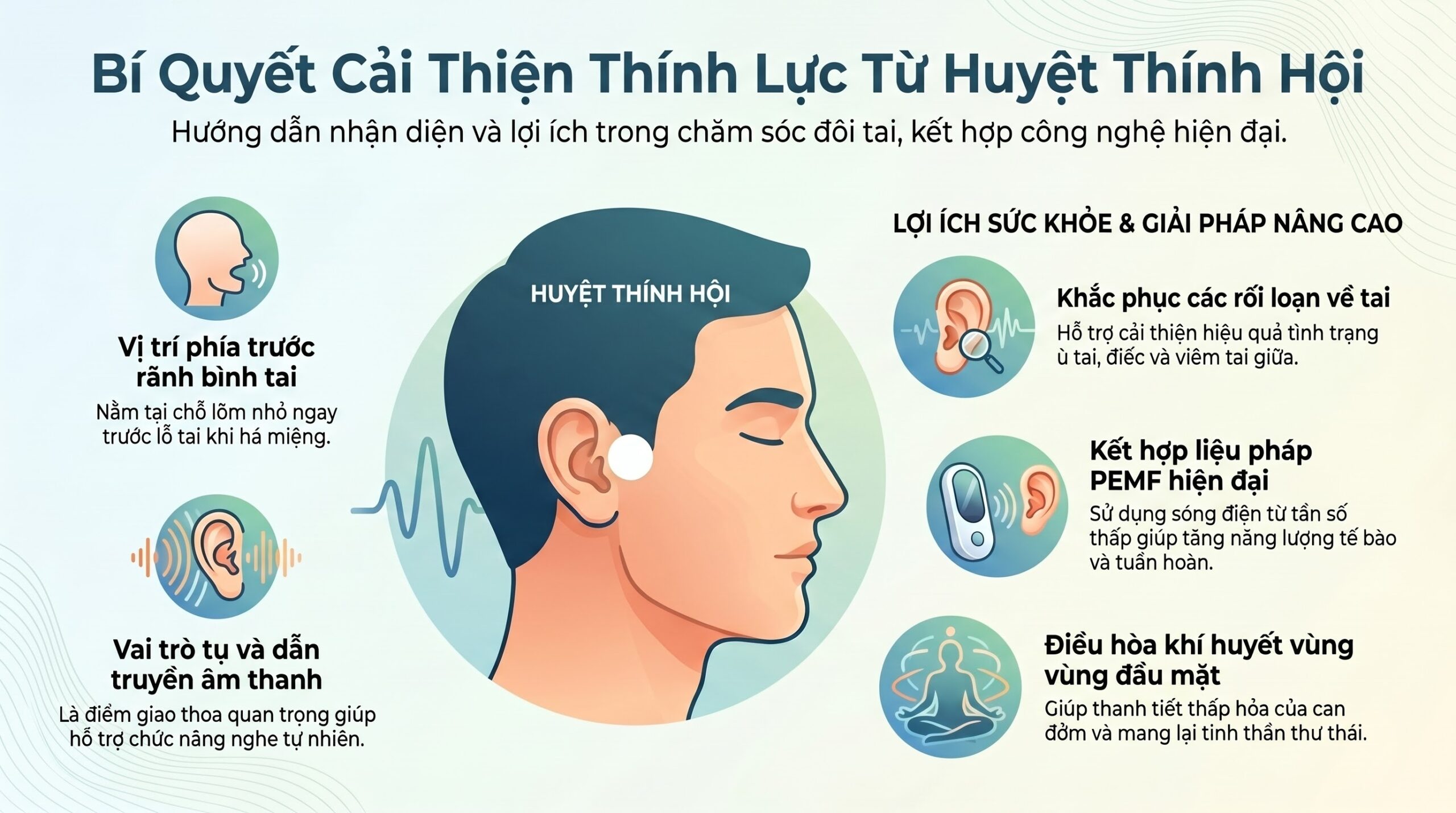 ARCTORUS PYRAMID: HUYỆT THÍNH HỘI VÀ CÔNG NGHỆ PEMF - CƠ CHẾ ĐIỀU HÒA TUẦN HOÀN NGOẠI VI VÀ GIẢI ÁP HỆ THỐNG THÍNH GIÁC